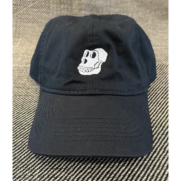 NEW Bored Ape Yacht Club Black Dad Hat Skull Logo BAYC - Picture 1 of 7